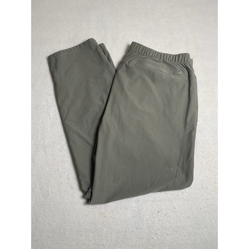 Lululemon ABC Light Utilitech Pull On Pants Mens 2XL Greyish/Green Elastic Waist